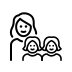 family: woman, girl, girl