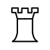 white chess rook