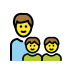 family: man, boy, boy