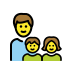 family: man, girl, boy