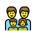 family: man, man, girl, boy