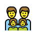 family: man, man, girl, girl