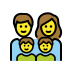 family: man, woman, boy, boy