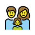 family: man, woman, girl