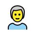 man: white hair