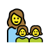 family: woman, girl, girl