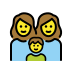 family: woman, woman, boy