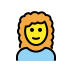 woman: curly hair