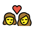 kiss: woman, woman