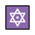 dotted six-pointed star