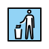 litter in bin sign