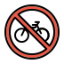 no bicycles