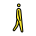 person walking: facing right