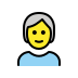 person: white hair