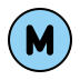 circled M