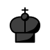 black chess king