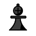 black chess bishop