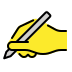 writing hand
